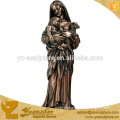 Large Sie Antique Bronze Mary and Baby Jesus Sculpture For Decoration BFSN-C066